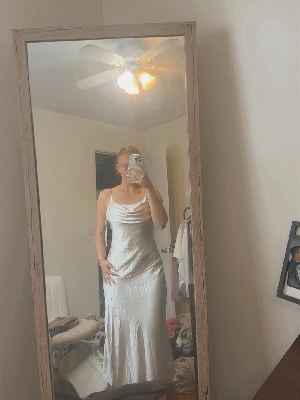 Selfie Leslie Champagne Dress NWT!